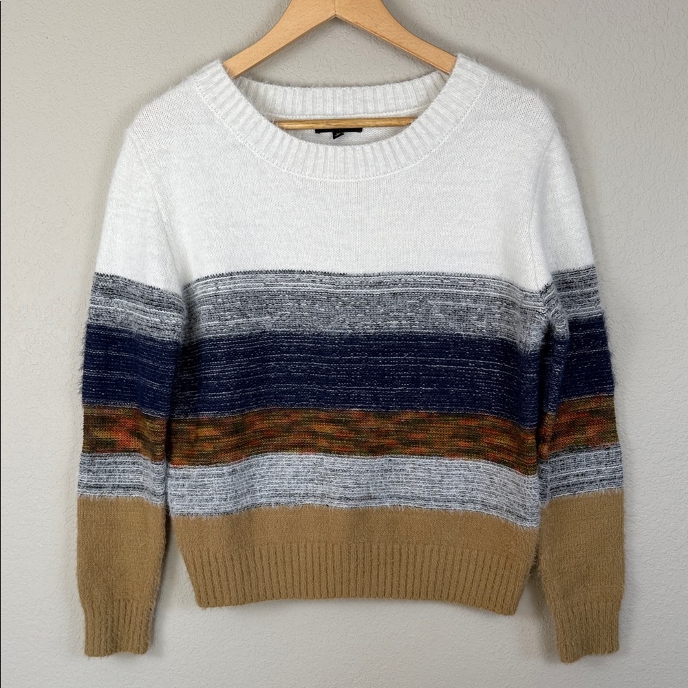 Fate Formosa Fuzzy Knit Crew Neck Long Sleeve Sweater XS